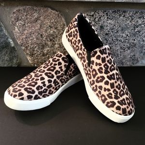 SODA Cheetah Print Slip-ons